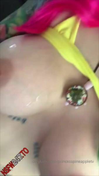 Princess Pineapple masturbating with banana onlyfans porn videos on myfans.pics