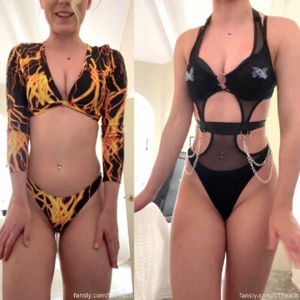 STPeach Sexy Outfit Try On Haul Fansly Video  - Canada on myfans.pics