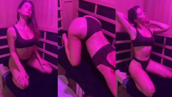 Amanda Cerny Bikini Sauna Stretching OnlyFans Video Leaked on myfans.pics