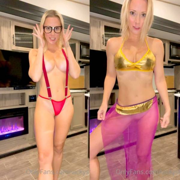 Vicky Stark Nude Sheer Costumes Try On Onlyfans Video on myfans.pics