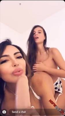 Lana Rhoades dildo show with friend snapchat premium xxx porn videos on myfans.pics