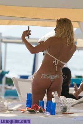 Leaked Valeria Marini Sunbathing In Thong Bikini On A Beach on myfans.pics