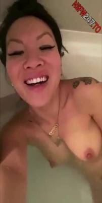 Asa Akira bathtub show snapchat premium porn videos on myfans.pics