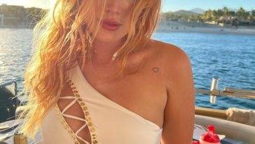 Bella Thorne Looks Hot in a White Bikini on myfans.pics