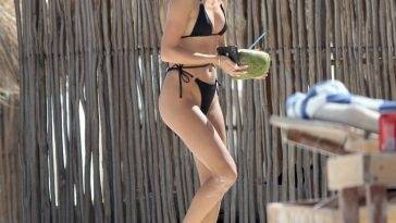 Bethan Sowerby is Pictured in a Black Bikini in Tulum on myfans.pics