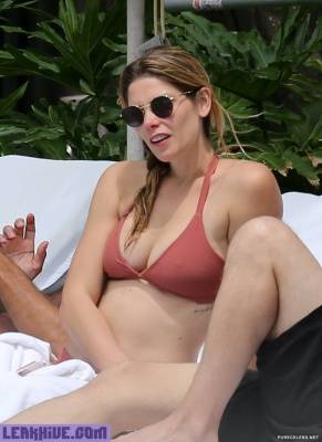 Leaked Ashley Greene Relaxing In A Bikini in Miami Beach on myfans.pics