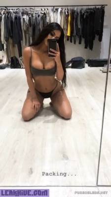 Leaked Kim Kardashian Sexy Lingerie Selfie Video on myfans.pics
