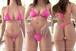 Christina Khalil Pink Bikini Tease Video Leaked on myfans.pics