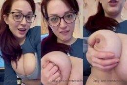 Tessa Fowler Topless Big Tits Strip Video Leaked on myfans.pics