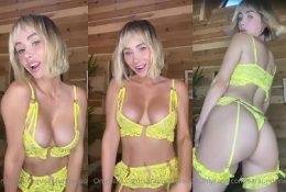 Sara Jean Underwood Sexy Yellow Lingerie Video Leaked on myfans.pics
