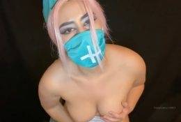 Masked ASMR Naughty Nurse Covid-19 Video on myfans.pics