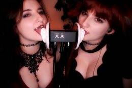 AftynRose ASMR Twin Ear Licking & Biting Babes Video on myfans.pics