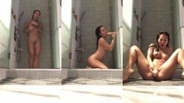 Asa Akira Nude Shower Dildo Fucking Porn Video Leaked on myfans.pics