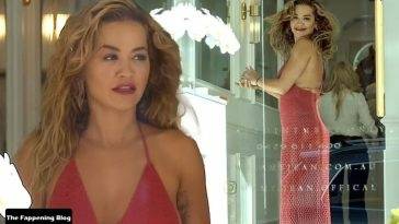 Rita Ora Wears an Orange Crochet Dress as She Gets Her Nails Done in Rose Bay on myfans.pics
