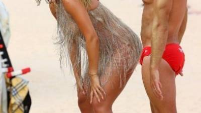 Rita Ora Looks Sensational as She Channels Baywatch in a Beautiful Dress on Sydney Beach on myfans.pics