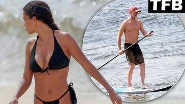 Vincent Cassel & Tina Kunakey Enjoy a Day on the Beach in Ipanema on myfans.pics