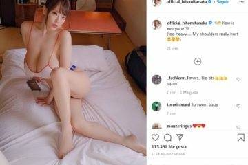Hitomi Tanaka Teasing Her Huge Boobs Video  on myfans.pics