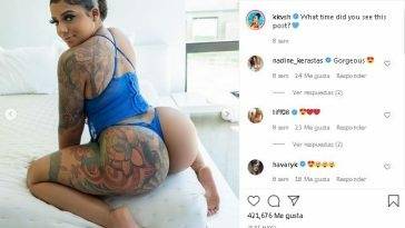 KKVSH Tatted Ebony Whore Teasing Ass OnlyFans Insta Leaked Videos on myfans.pics