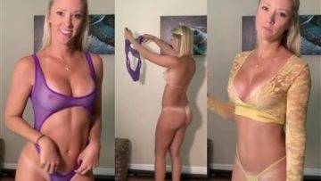 Vicky Stark Nude Sheer Lingerie Try On Video Leaked on myfans.pics
