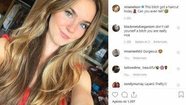 Nina Nelson 13 Nip slip on live stream 13 Youtuber with 600k subscribers on myfans.pics