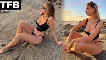 Kara Del Toro Flaunts Her Sexy Boobs in a Black Bikini on myfans.pics