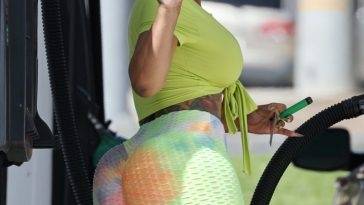 Blac Chyna is Seen at a Calabasas Gas Station on myfans.pics
