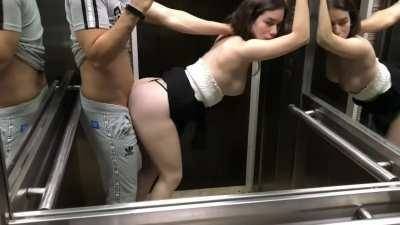 Love in an elevator. on myfans.pics