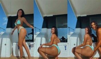 Malu Trevejo Topless Bikini Thong Twerking Video Leaked on myfans.pics