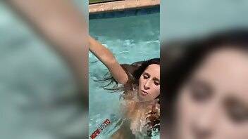 Ashley adams swimming pool tease naked onlyfans videos leaked 2021/07/11 on myfans.pics
