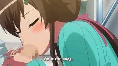Lucky guy gets a blowjob by childhood friend while sleeping (Hentai- Aikagi The Animation) on myfans.pics