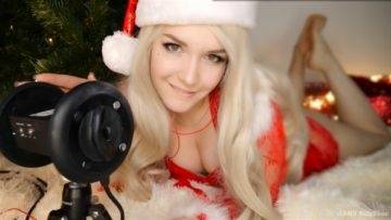 KittyKlaw ASMR Santa Girl Licking, Mouth Sounds, Triggers Patreon Video on myfans.pics