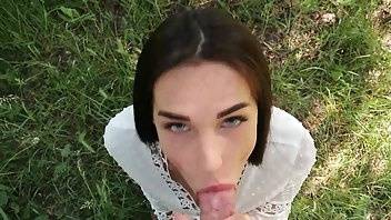 Fiamurr great blowjob in public the park, cum swallow xxx manyvids porn videos on myfans.pics