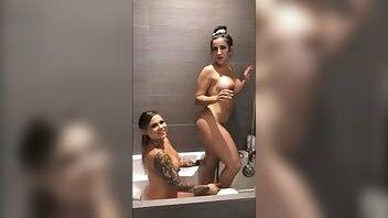 Lena The Plug ? Lesbian bathtub dildo fuck ? Premium Snapchat Leak on myfans.pics