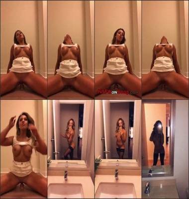 Katie Adler dildo riding & sexy stocking naked mirror view snapchat premium 2018/05/29 on myfans.pics