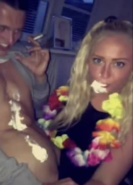 Swedish teen sucking off boy at a party - Sweden on myfans.pics