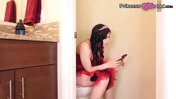 Ellie Idol prom queen struggles on the toilet xxx premium porn videos on myfans.pics