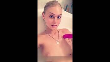 Nancy Ace pink dildo bathtub pleasure snapchat premium on myfans.pics