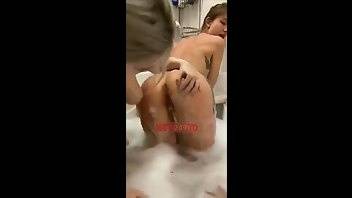 Eva Elfie wiht girlfriend lesbian bathtub show snapchat premium porn videos on myfans.pics