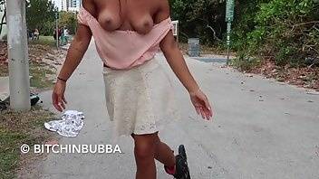 Exhibitionist Bitchinbubba public Rollerblade Compilation on myfans.pics