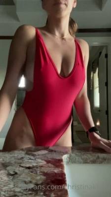 Christina Khalil Bathing Suit Strip Onlyfans Video Leaked on myfans.pics