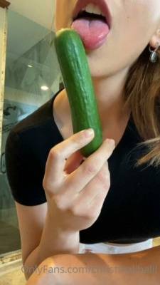 Christina Khalil Cucumber Blowjob Onlyfans Video Leaked on myfans.pics
