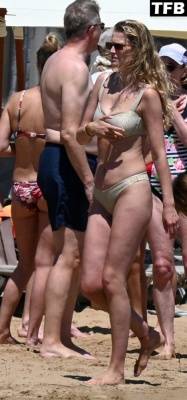 Toni Garrn Wears a Silver Bikini with Husband Alex Pettyfer at the Beach in Greece - Greece on myfans.pics