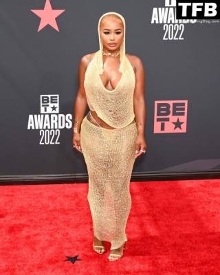 DreamDoll Shows Off Her Sexy Boobs & Booty at the 2022 BET Awards in LA on myfans.pics