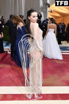 Dove Cameron Displays Her Slender Figure at The 2022 Met Gala in NYC on myfans.pics