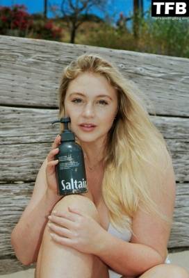 Iskra Lawrence Poses for Her Saltair Skin Care Products in Los Angeles - Los Angeles on myfans.pics