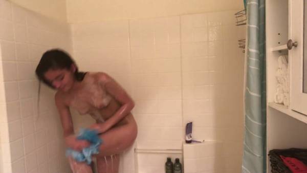 Emily Willis taking a shower before I stretched my ass out onlyfans porn videos on myfans.pics
