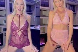 Vicky Stark Nude Skirt Lingerie Try On Video  on myfans.pics