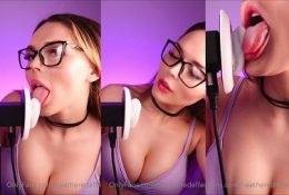 HeatheredEffect Close Up Ear Eating ASMR Video  on myfans.pics