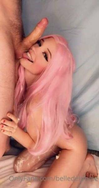 Belle Delphine Whipped Cream Blowjob  Video  on myfans.pics