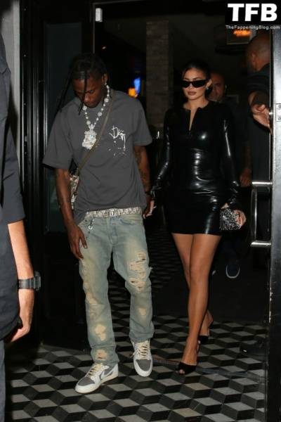 Kylie Jenner & Travis Scott Dine Out with James Harden at Celeb Hotspot Crag 19s in WeHo on myfans.pics